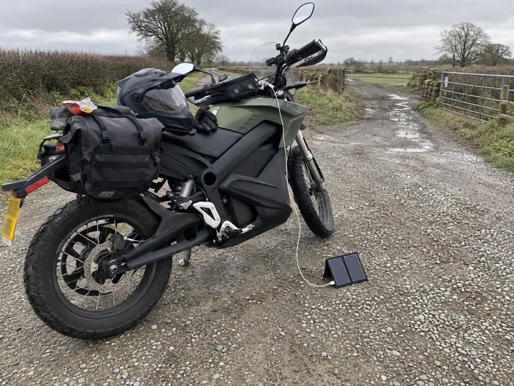 Five miles of contingency. Four hours of solar charging.